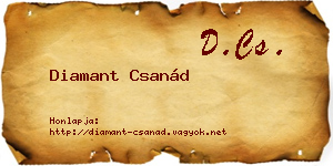 Diamant Csanád névjegykártya